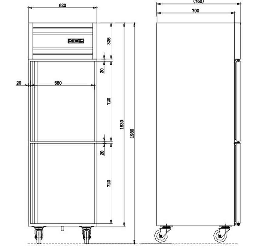tu dong 4 canh inox kolner kd1.0l4 (lam lanh truc tiep) hinh 0