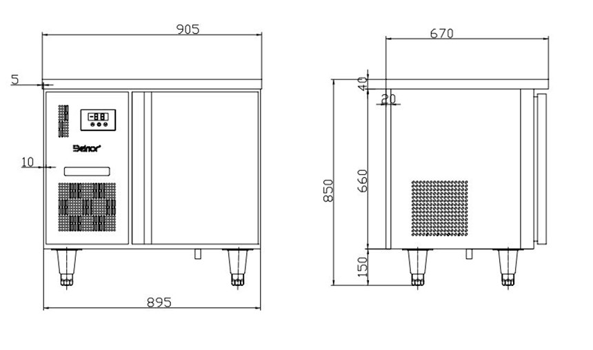 ban mat 1 canh inox kolner bn10-xl1 (lam lanh quat gio) hinh 0