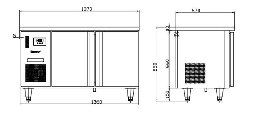 ban mat 2 canh inox kolner bn14-xl2 (lam lanh quat gio) hinh 0