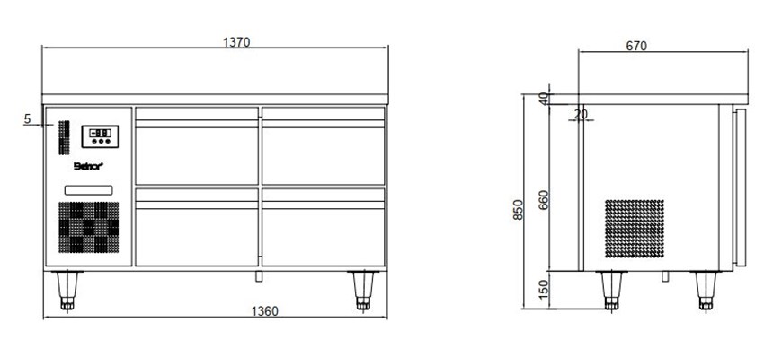 ban mat 6 ngan keo inox kolner bn14-xd6 (lam lanh quat gio) hinh 0