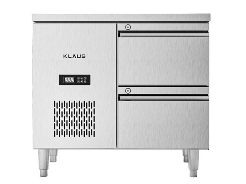 ban mat inox 2 ngan keo klaus kdc-1.1-1n hinh 0