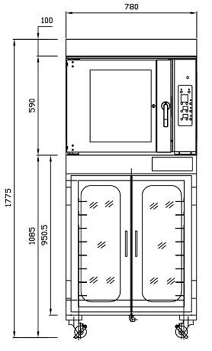 lo nuong banh ket hop tu u sinmag sm2-705e+sm-716f hinh 0