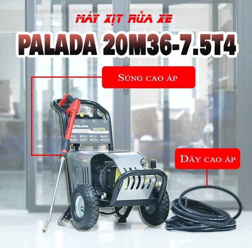 may xit rua xe chuyen nghiep palada 20m36-7.5t4 hinh 0