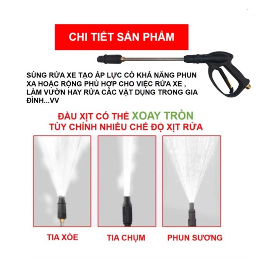 may rua xe bosch aqt 125 3500w (co dieu chinh ap luc) hinh 2