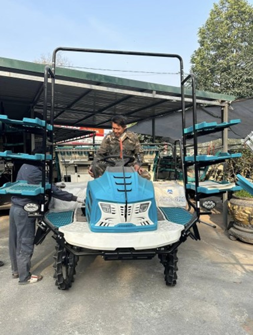 may cay lua ngoi lai 6 hang chay dau hk- 6d1 hinh 0