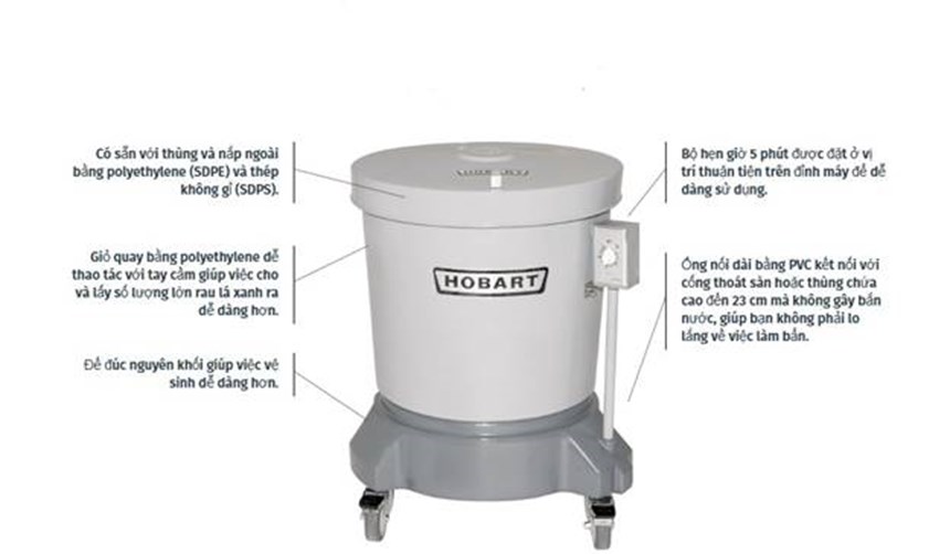 may quay/say rau tron cong nghiep hobart sdps hinh 0