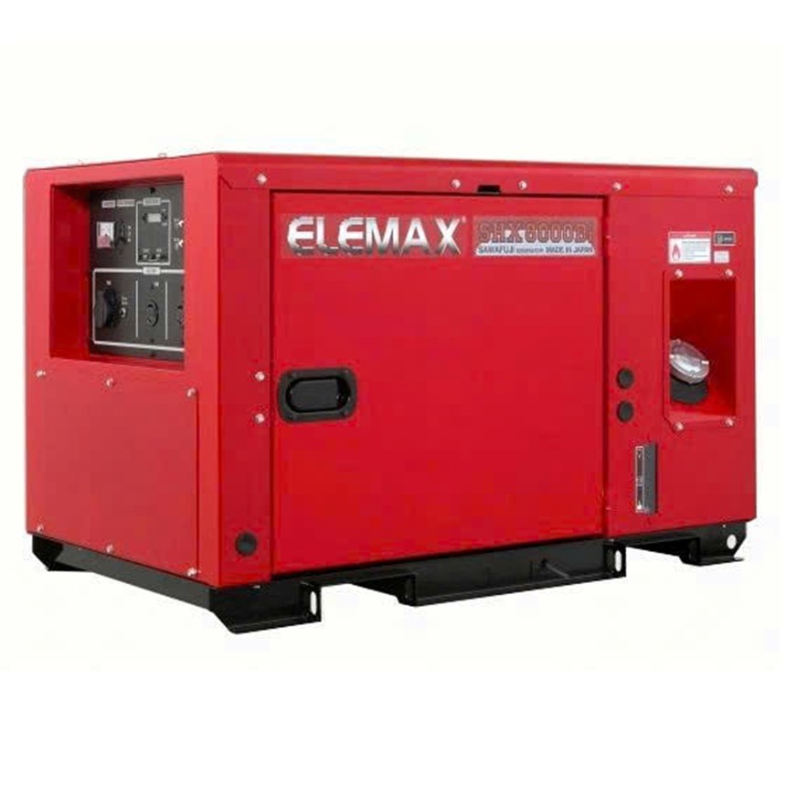 may phat dien chay dau 7kva elemax shx8000di hinh 0