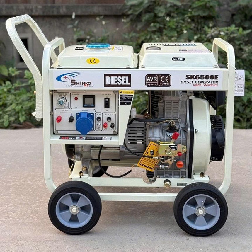 may phat dien chay dau 5kw shinko sk6500e hinh 0