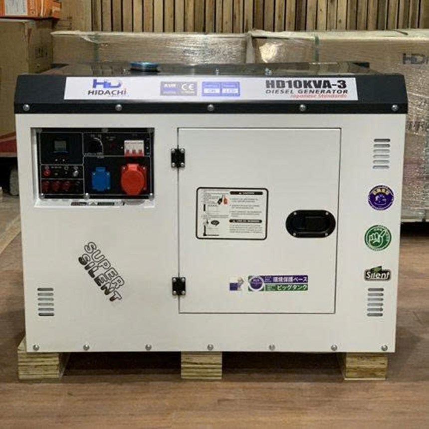 may phat dien chay dau 10kva hidachi hd10kva-3 (3 pha) hinh 0