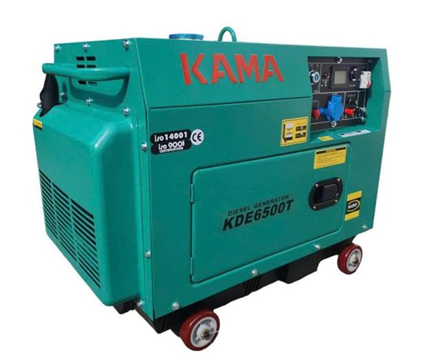 may phat dien chay dau 5kw kama kde6500t hinh 0