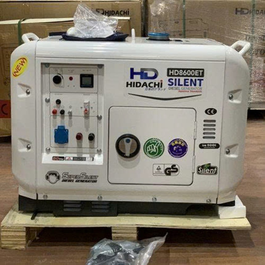 may phat dien 7kw hidachi hd8600et sieu cach am hinh 0