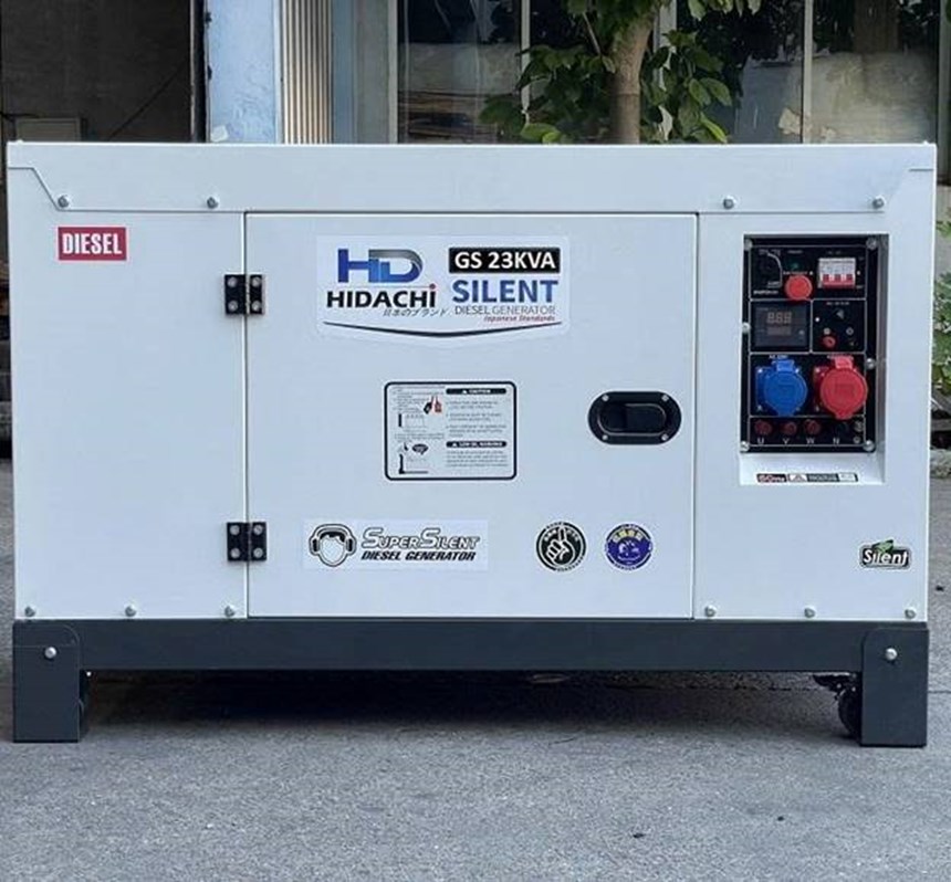 may phat dien 23kva chay dau hidachi gs23kva 3pha hinh 0