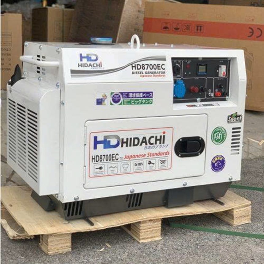 may phat dien 7kw hidachi hd8700ec chong on hinh 0