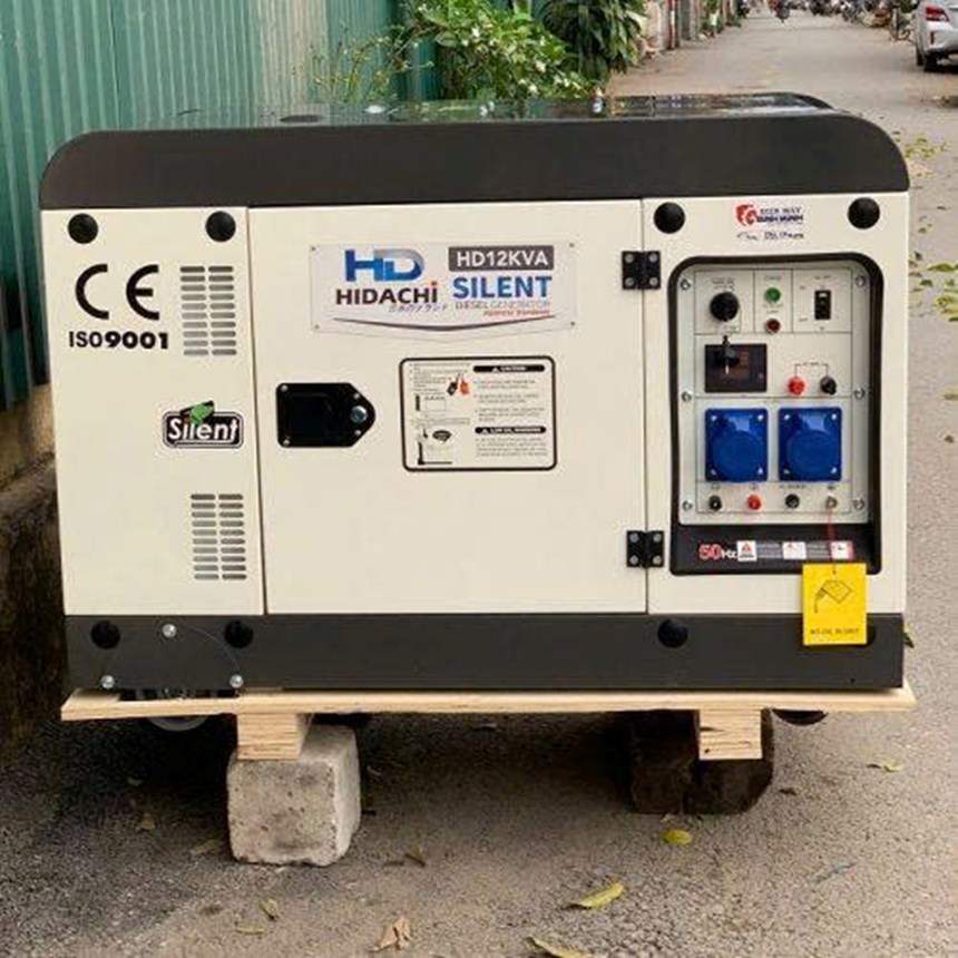 may phat dien diesel 12kva hidachi hd-12kva (chong on) hinh 0