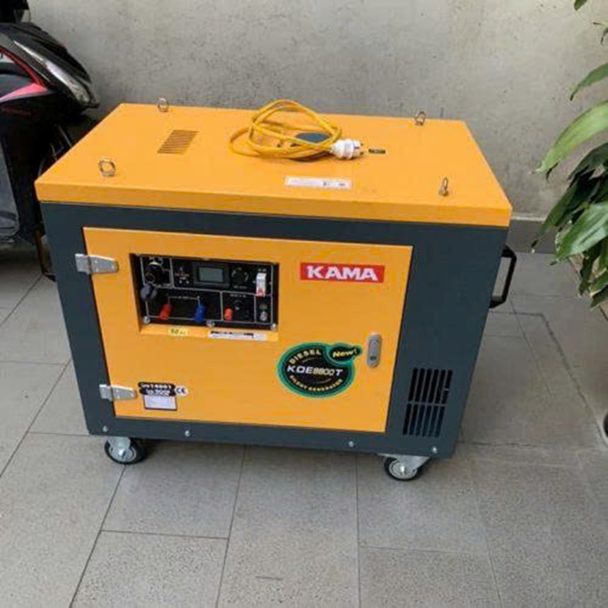 may phat dien chay dau 6kw kama kde8800t hinh 0