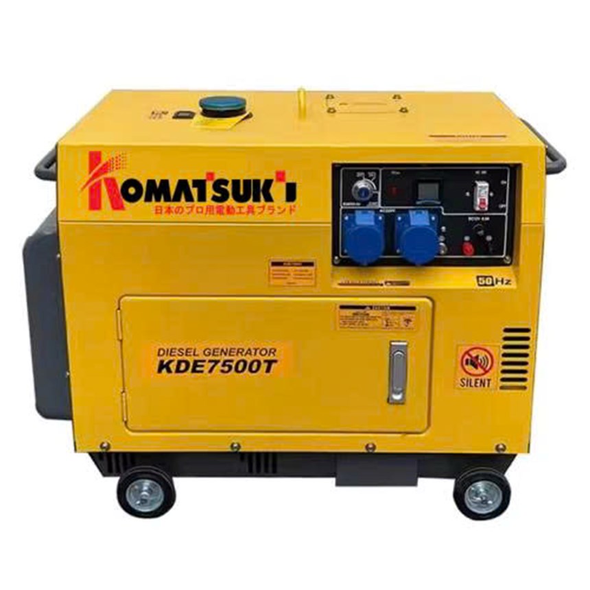 may phat dien chay dau 5kw komatsuki kde7500t hinh 0