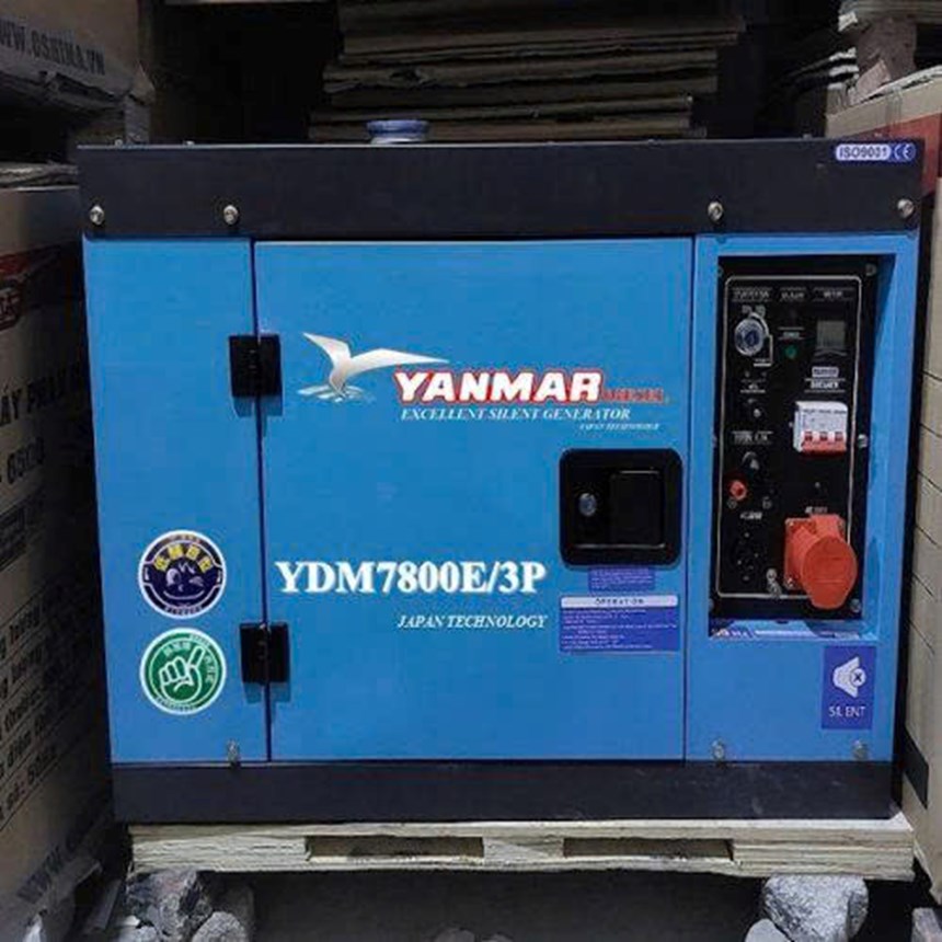 may phat dien chay dau 6kw yanmar ydm7800e 3 pha hinh 0