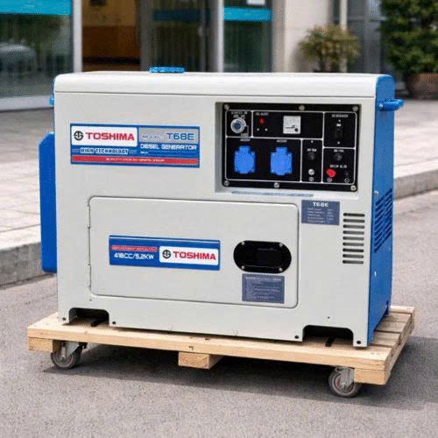 may phat dien chay dau toshima t68e (5kw) hinh 0