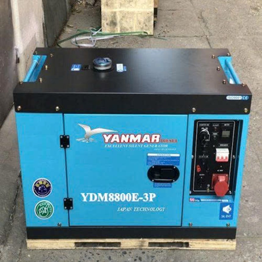 may phat dien chay dau 7kw yanmar ydm8800 (3 pha) hinh 0