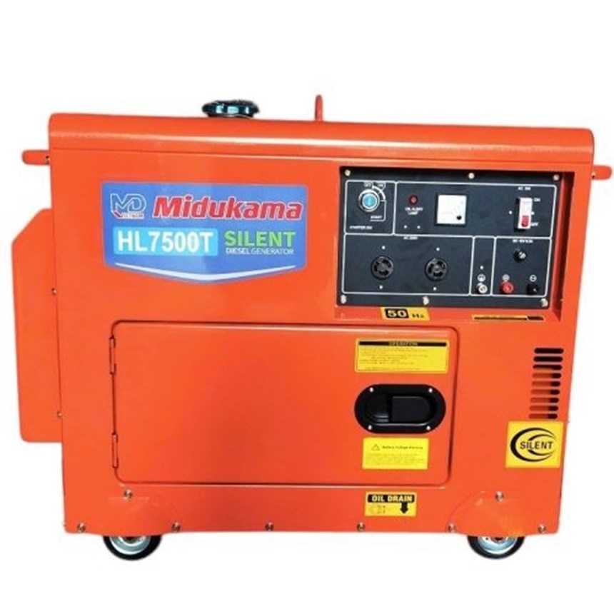 may phat dien chay dau 6kw midukama hl7500t hinh 0