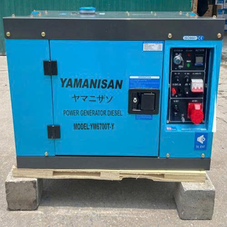 may phat dien chay dau 5kw yamanisan ym6700t/y (3 pha) hinh 0