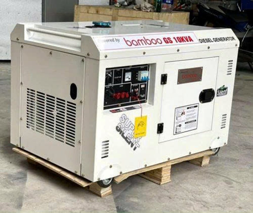 may phat dien chay dau 10kva bamboo gs (chong on) hinh 1