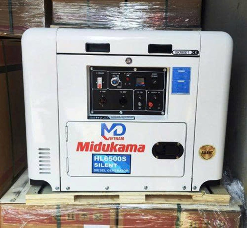 may phat dien 7kw chay dau midukama hl8500s hinh 0