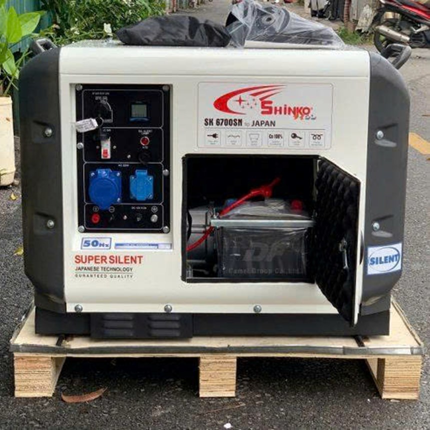 may phat dien 6kw shinko sk6700sn (sieu chong on) hinh 0