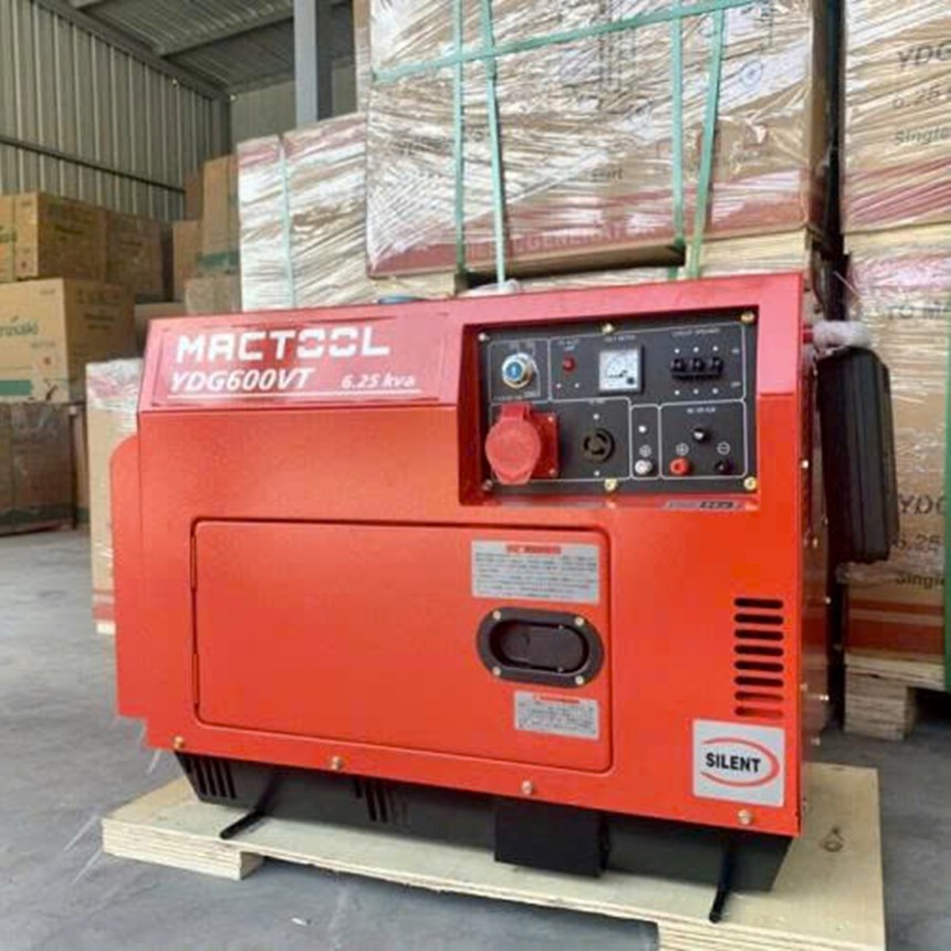 may phat dien chay dau 5kw mactool ydg600vt (3 pha) hinh 0