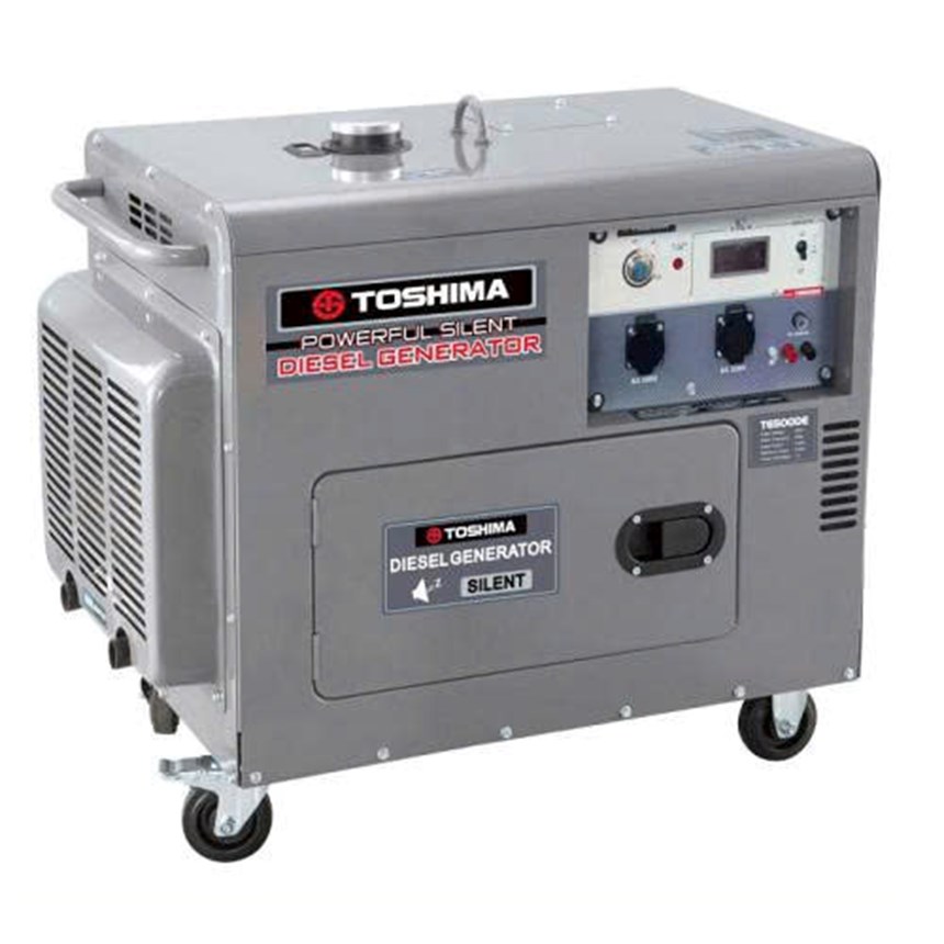may phat dien 5kw chay dau toshima t6500de hinh 0