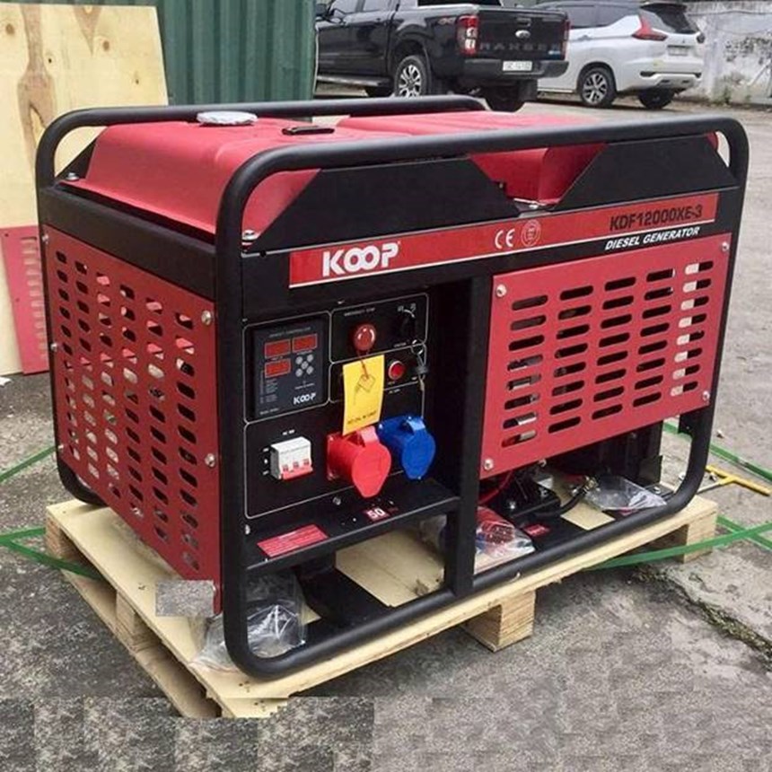 may phat dien chay dau 10kw koop kdf12000xe-3 hinh 0