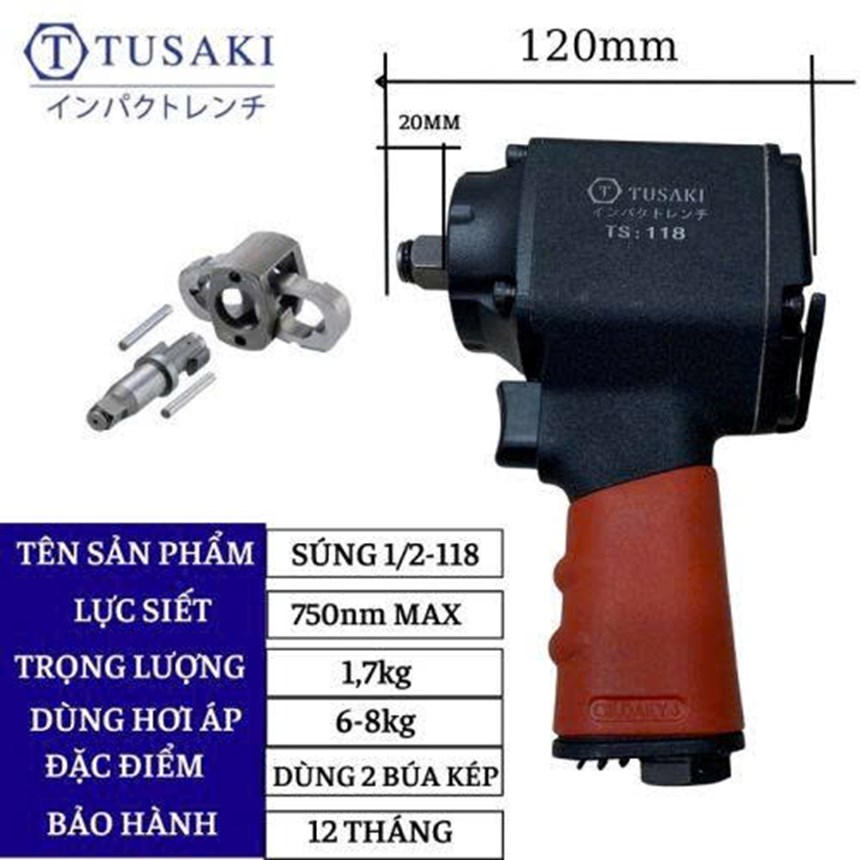 may siet bulong tusaki 1/2′ ngan ts-118 hinh 0