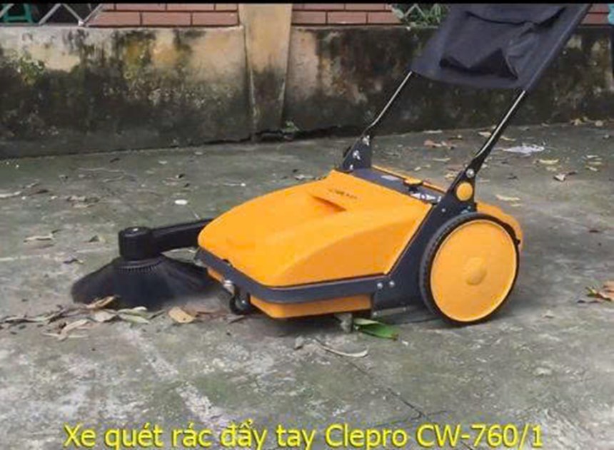 xe quet rac day tay clepro cw-760/1 hinh 0