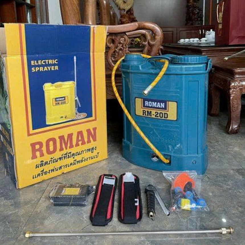binh phun xit dien roman 20l rm-20d hinh 1