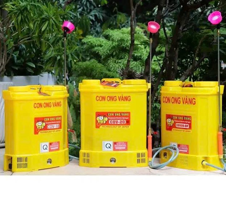binh phun xit dien 18l con ong vang cov-18 hinh 0