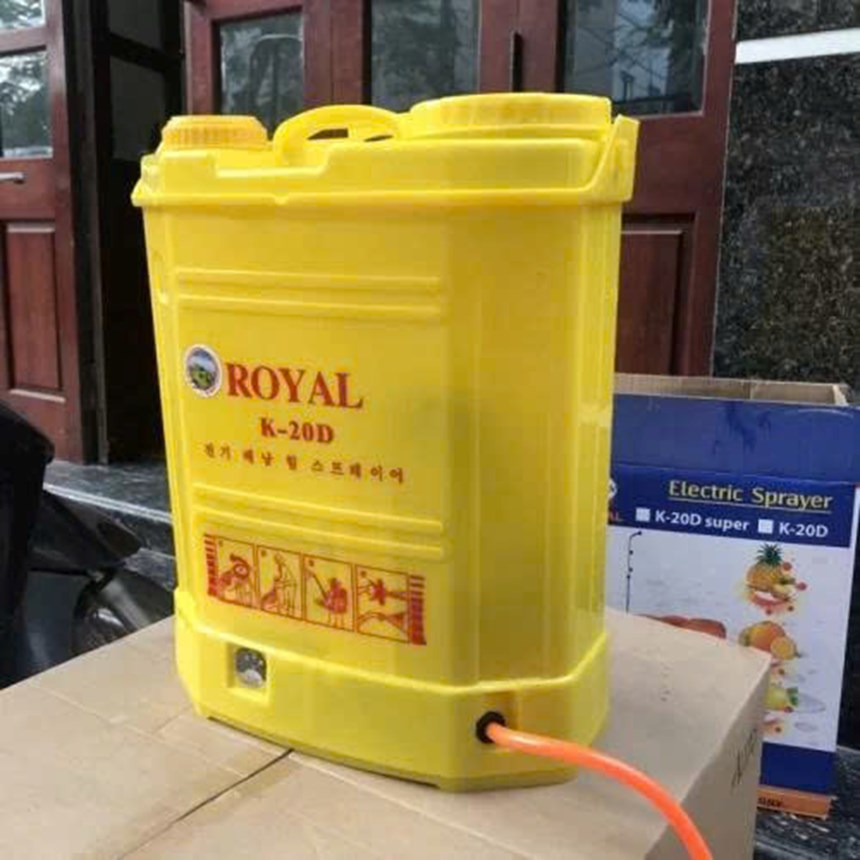 binh phun xit dien royal 20l k-20d hinh 0
