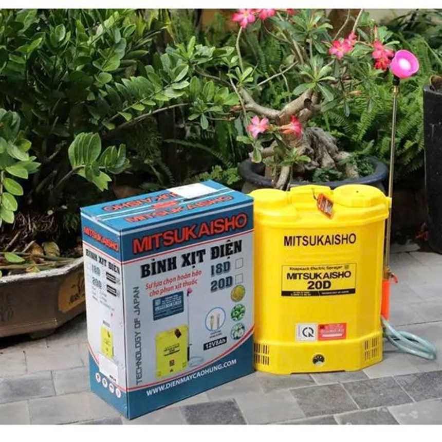 binh xit dien phun thuoc 20l mitsukaisho 20d-2 (bom doi) hinh 0